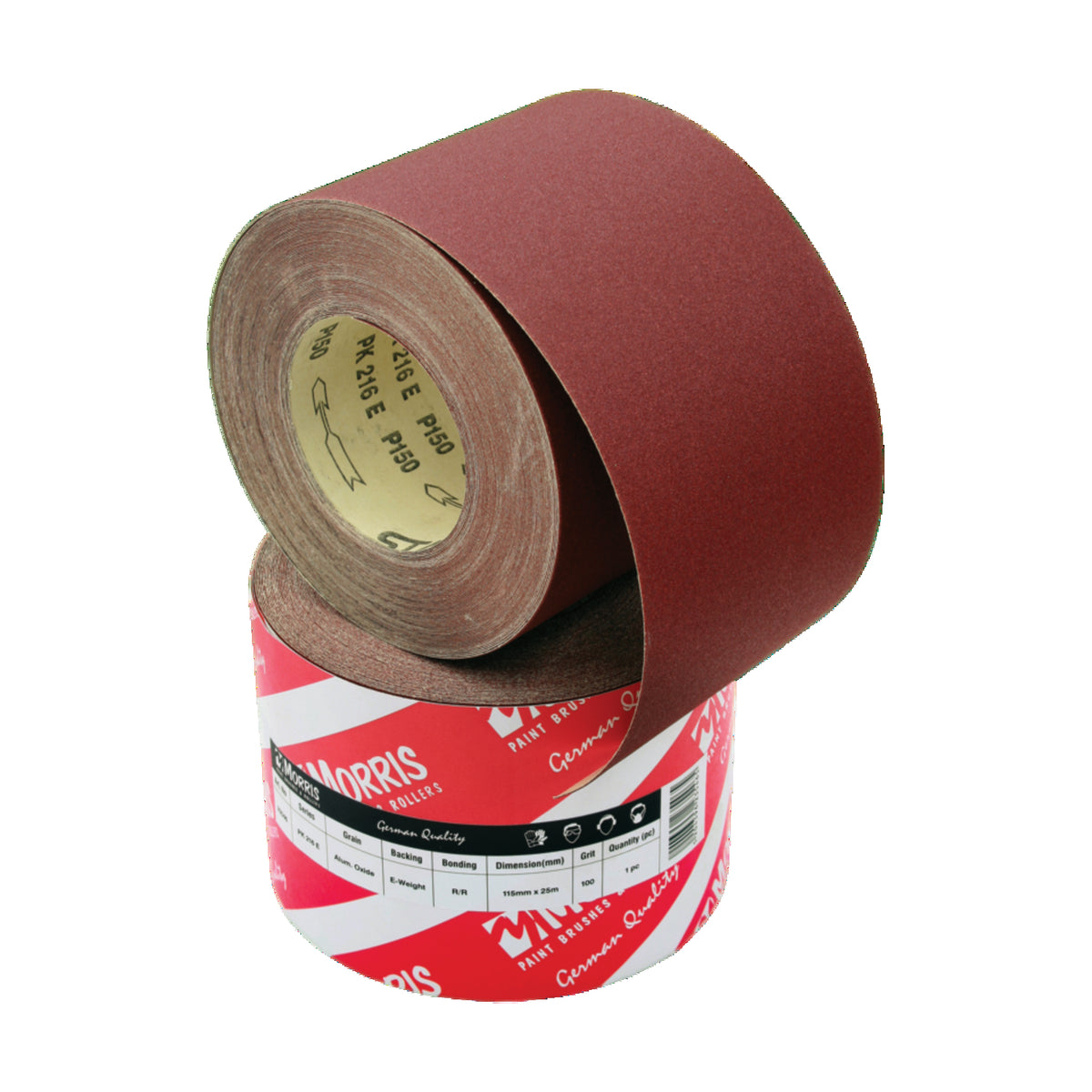 Morris Λειαντικό ρολό (πατόχαρτο) κόκκινο K 216 E 203 mm x 25 m