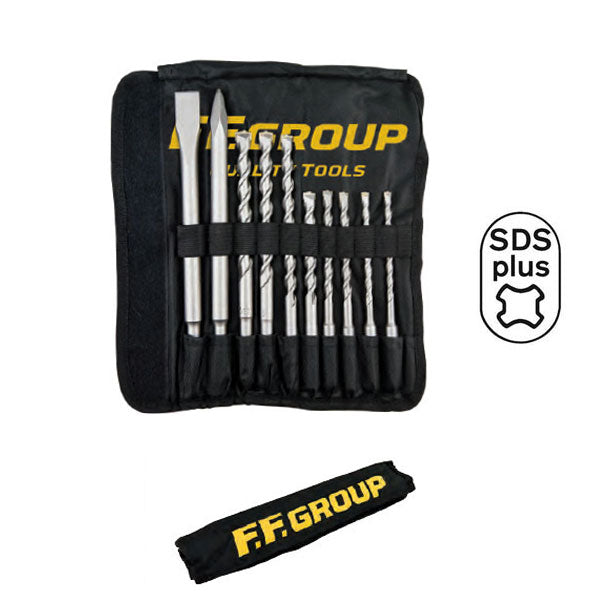 FF GROUP Σετ Τρυπάνια-Καλεμια SDS Plus 43409