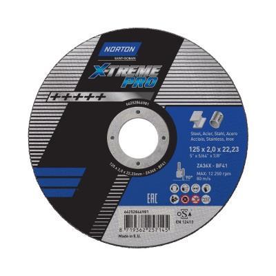 Δίσκος κοπής για inox-σίδερο 25τεμ. ίσιος X-TREME PRO NORTON