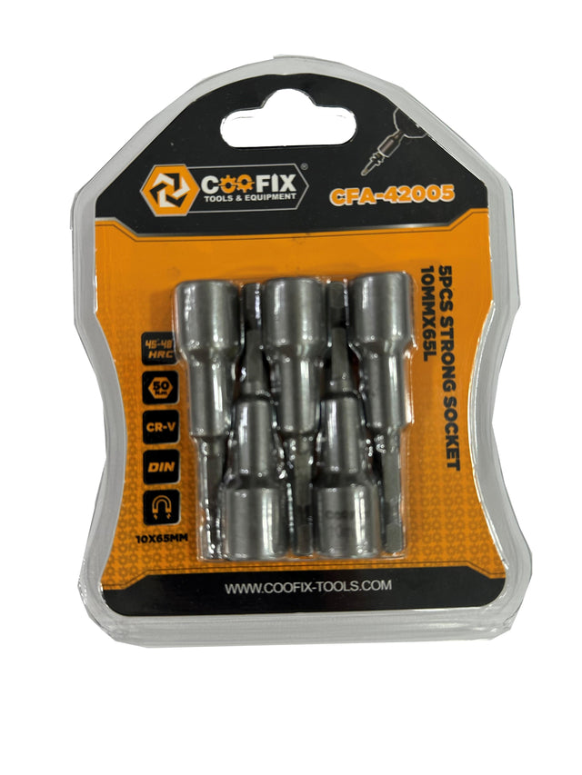 Καρυδάκια μαγνητικά με άξονα σετ 5τεμ. Νο10mm COOFIX