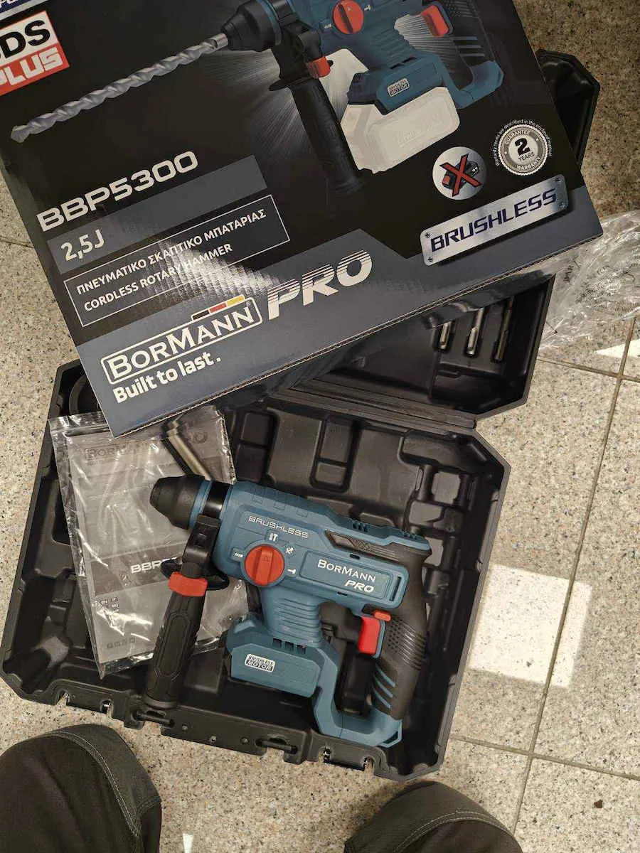Bormann Pro BBP5300 Κρουστικό Σκαπτικό Πιστολέτο Μπαταρίας Brushless 20V Solo με Υποδοχή SDS Max