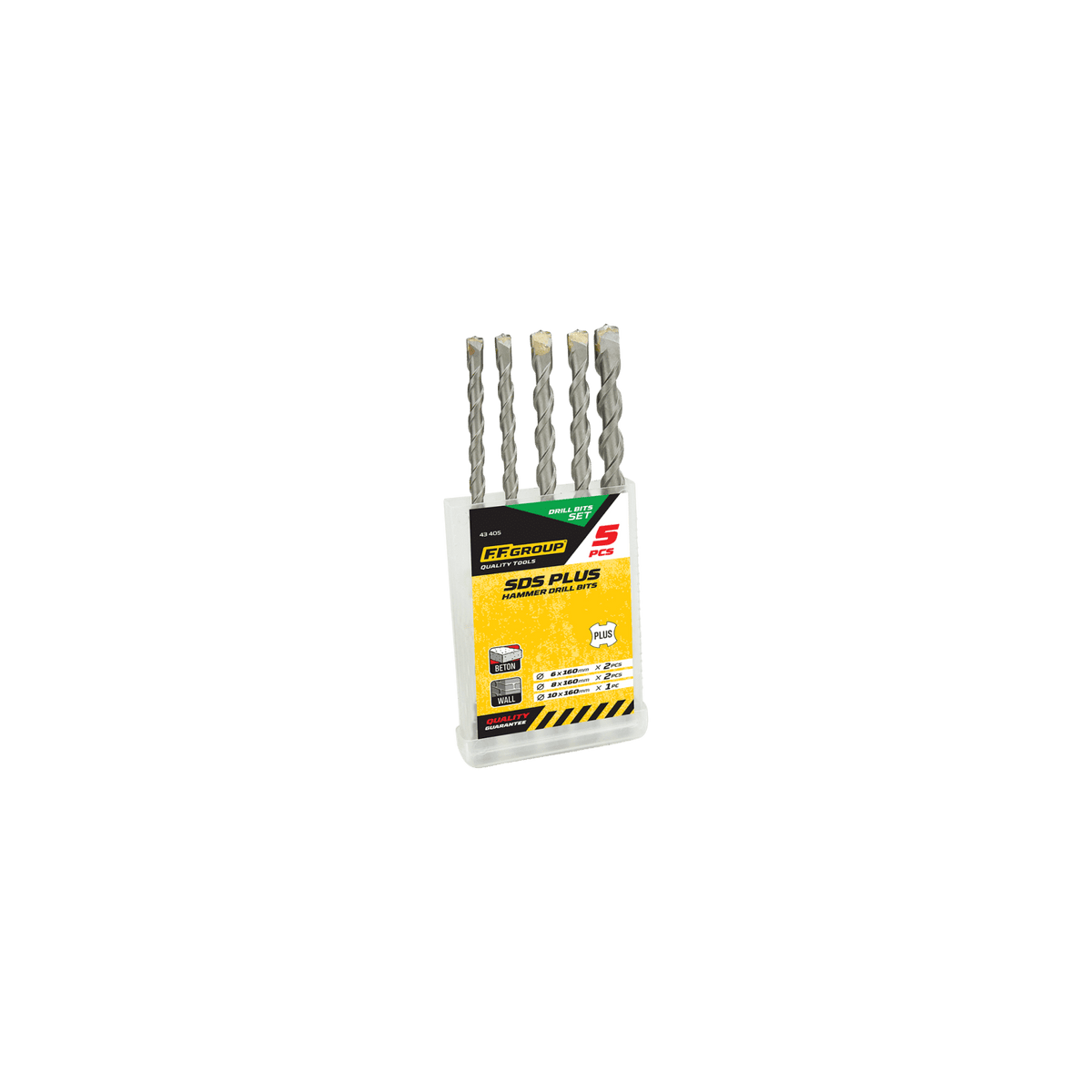 Σετ 5 Τρυπάνια SDS-PLUS 43405 F.F.Group