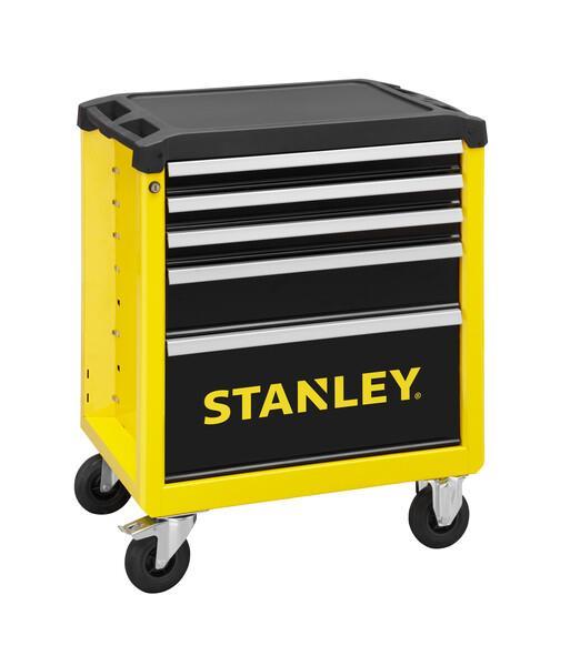Εργαλειοφόρος τροχήλατος μεταλλικός STANLEY κίτρινος 5 συρταριών