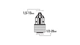 ΤΣΟΚ ΓΡΑΝΑΖΩΤΟ ΜΕ ΚΛΕΙΔΙ 13mm (1/2-20UNF) FF GROUP (45932)