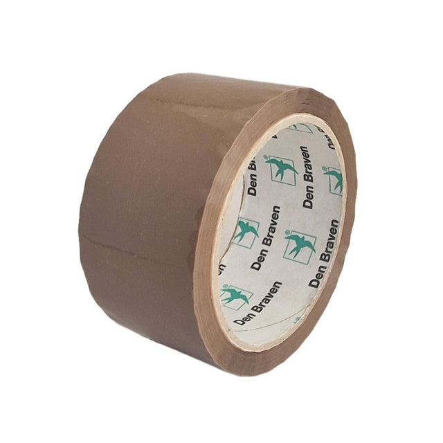 Ταινία συσκευασίας αθόρυβη καφέ 50mm×60m DEN BRAVEN