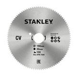 Δίσκος Stanley ξύλου και κόντρα πλακέ fine cut (τρύπα 16-30mm, Φ184-190mm)