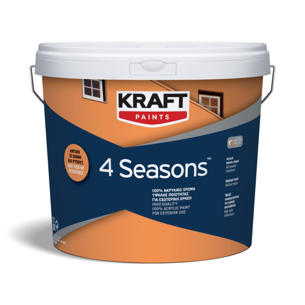 4 Seasons Kraft 100% Ακρυλικό Χρώμα Υψηλής Ποιότητας Για Εξωτερική Χρήση
