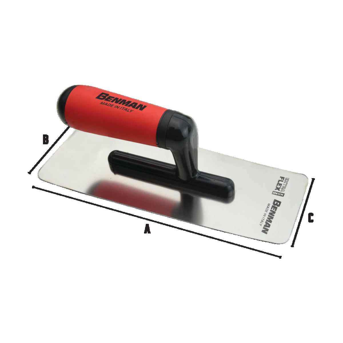 Benman Μυστρί Stucco Veneziano Extra Flex INOX ματ με πλαστική λαβή
