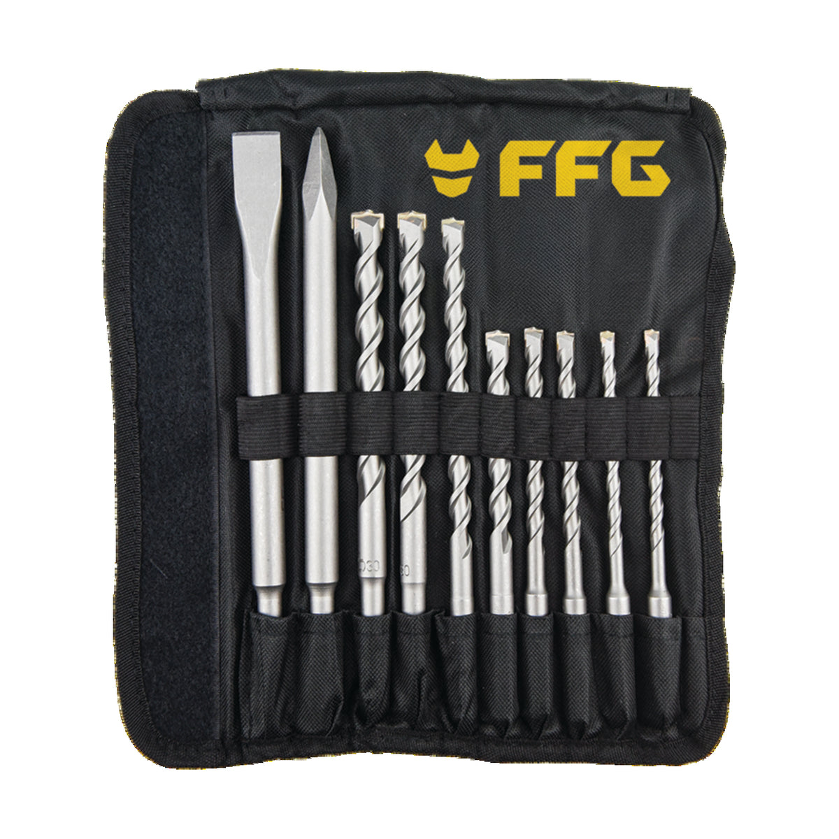FF GROUP Σετ Τρυπάνια-Καλεμια SDS Plus 43409