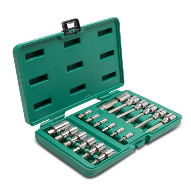 Σετ καρυδάκια μύτες άλλεν 1/4" & 1/2" 18τεμ.