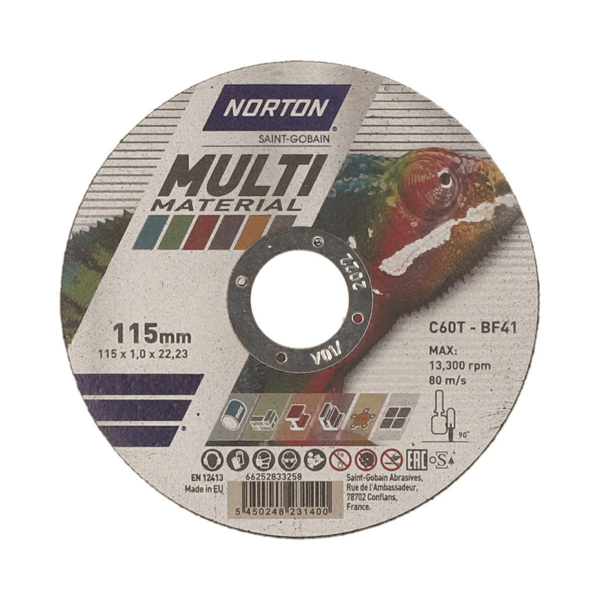 Δίσκος κοπής για multi material 25τεμ. Ίσιος STARLINE No115x1x22,23mm NORTON