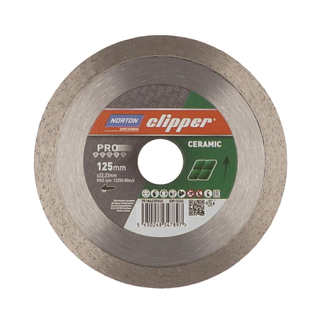 Δίσκος διαμαντέ PRO CERAMIC 125X1,6X22,23mm NORTON