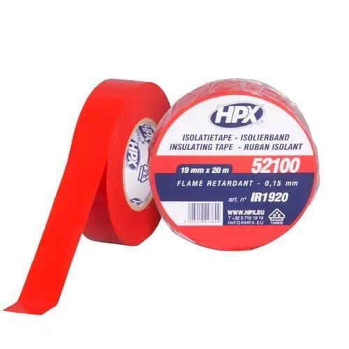 Ταινία μονωτική ηλεκτρολόγου κόκκινη 52100 19mm×20m HPX
