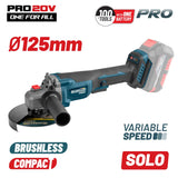 BORMANN Pro BBP3650 Γωνιακός Τροχός Brushless Ρυθμιζόμενος 20V, Li-Ion, SOLO