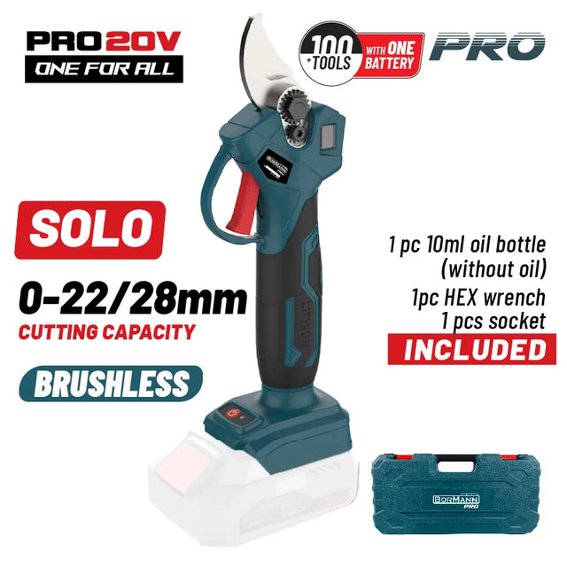 BORMANN Pro BBP4150 Ψαλίδι Κλαδέματος Brushless Μπαταρίας 20V, SOLO