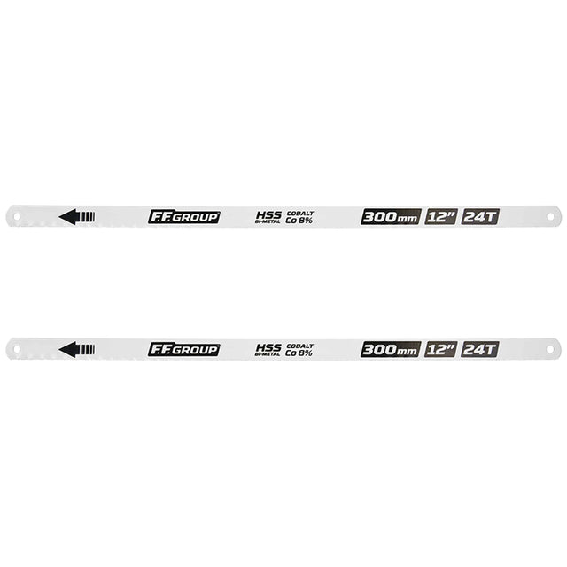 F.F. Group Λάμα Σιδεροπρίονου 12″x24T Διμεταλική 2Τμχ 45503