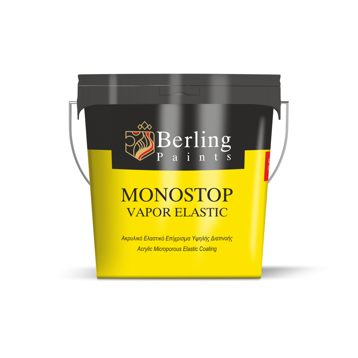 Berling Monostop Vapor Elastic Πλαστικό Χρώμα Ακρυλικό για Εξωτερική Χρήση 10lt