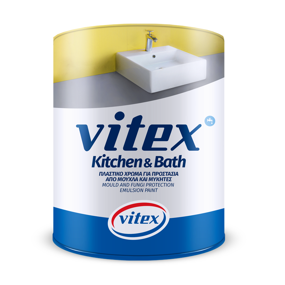 VITEX KITCHEN &amp; BATH Πλαστικό Χρώμα Για Προστασία Από Μύκητες