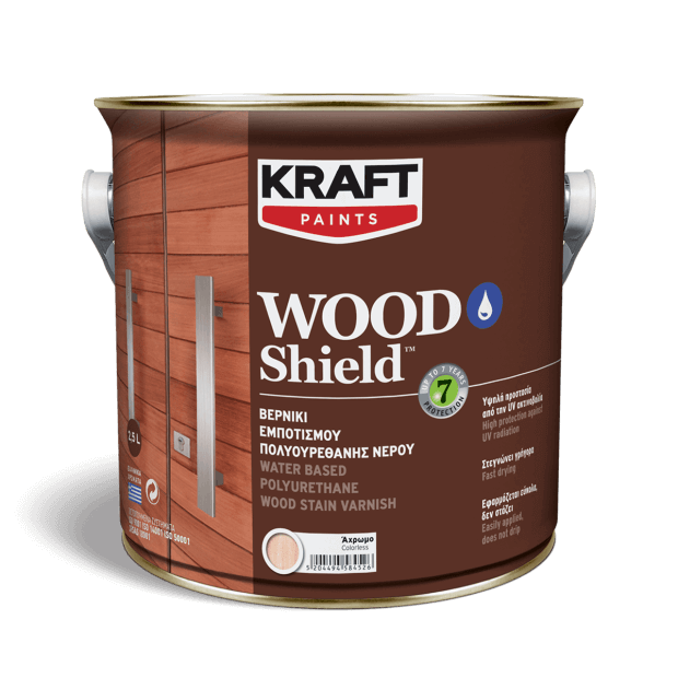 Wood Shield Βερνίκι Εμποτισμού Πολυουρεθάνης Νερού Κraft