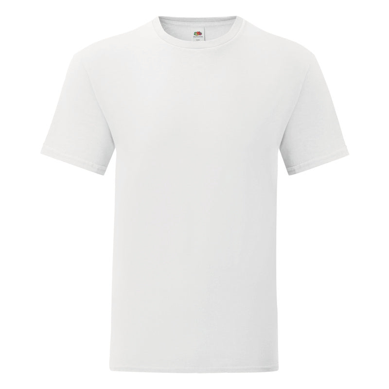Ανδρικό μπλουζάκι ICONIC 150T slim fit Λευκό