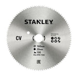 Δίσκος Stanley ξύλου και κόντρα πλακέ fine cut Φ160mm – εικόνα 2