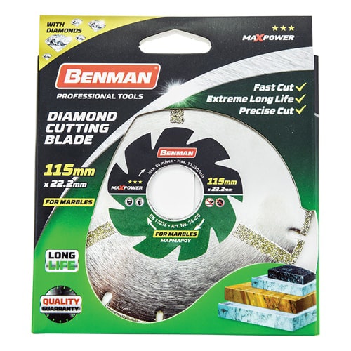 Benman Διαμαντόδισκος Μαρμάρου Maxpower 230mm 74473
