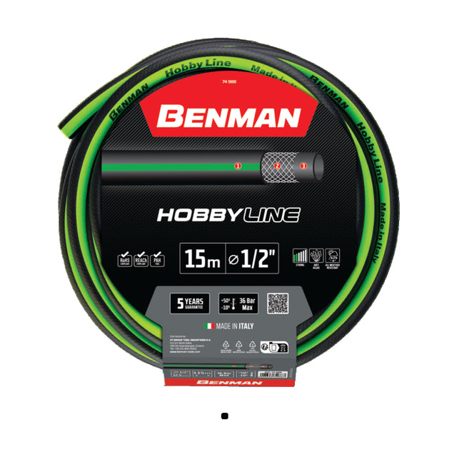 Benman HOBBY LINE Λάστιχο ποτίσματος με πράσινη ρίγα