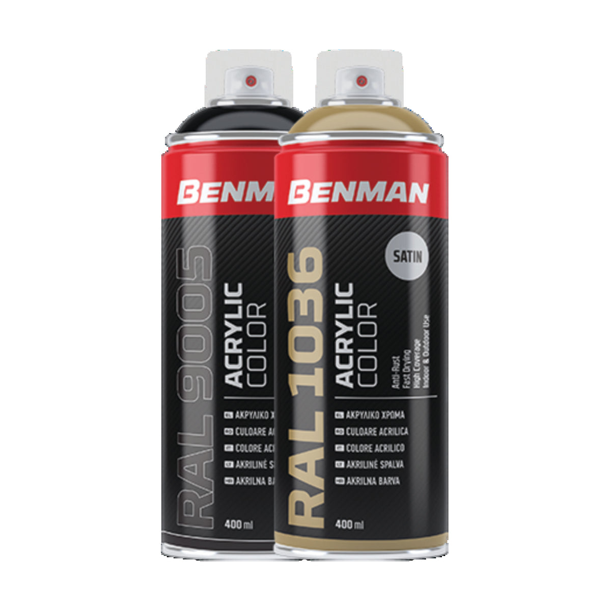 Benman Σπρέι ακρυλικό χρώματος σατινέ, 400ml