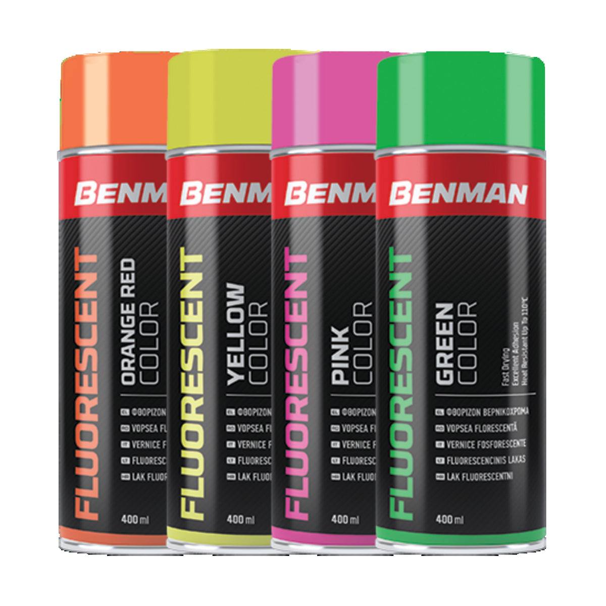 Benman Σπρέι φθορίζον βερνικόχρωμα, 400ml