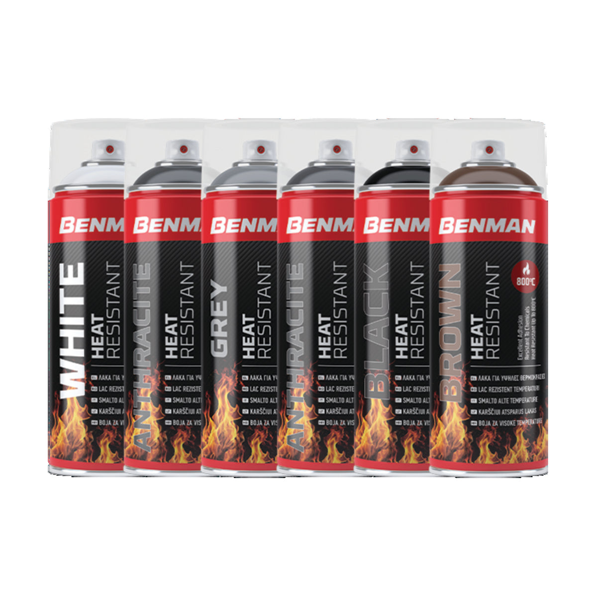 Benman Σπρέι λάκα για υψηλές θερμοκρασίες 800°C, 400ml