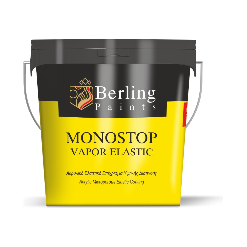 Berling MONOSTOP VAPOR ELASTIC Ελαστομερές ακρυλικό χρώμα εξωτερικού