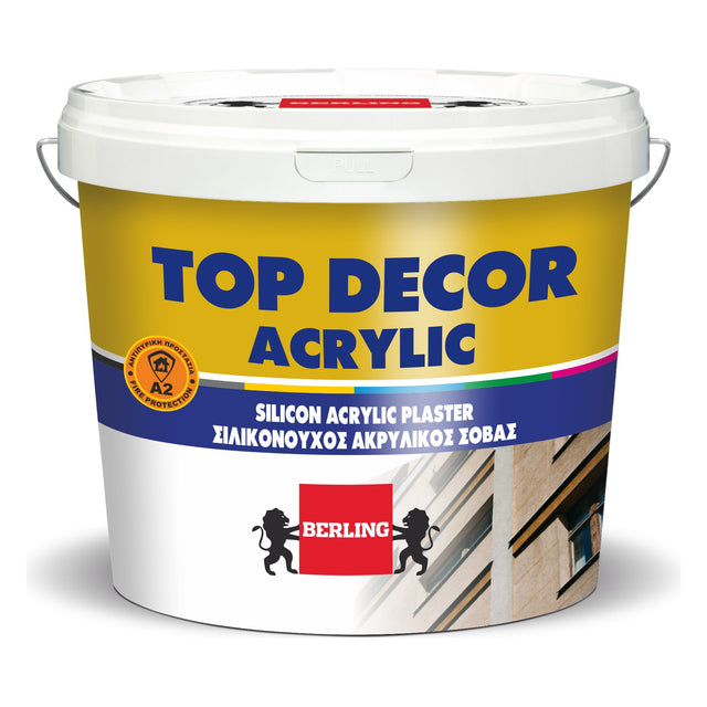 Berling TOP DECOR ACRYLIC 1,0 mm Ακρυλικός διακοσμητικός σοβάς 5 kg