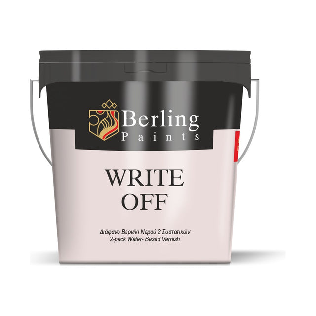 Berling WRITE OFF Διάφανο βερνίκι νερού 2 συστατικών για γραφή με μαρκαδόρο 1 lt