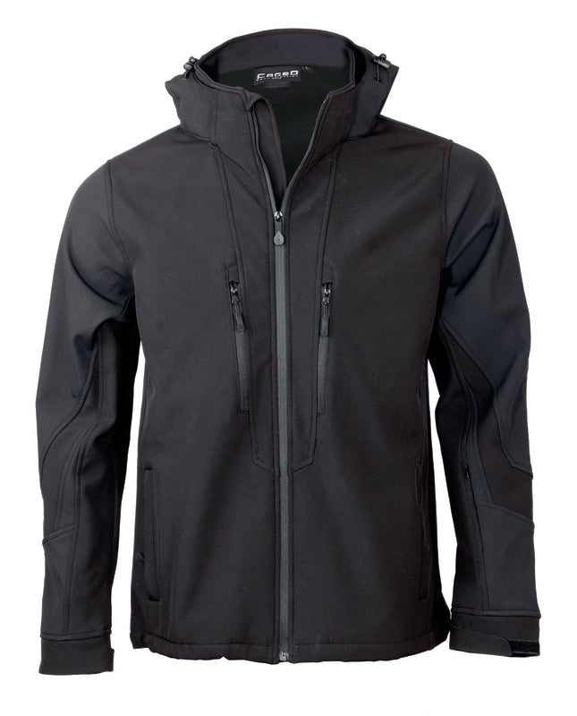 Μπουφάν softshell sport 3 layers με κουκούλα