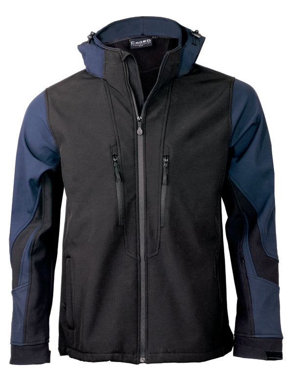 Μπουφάν softshell sport 3 layers με κουκούλα