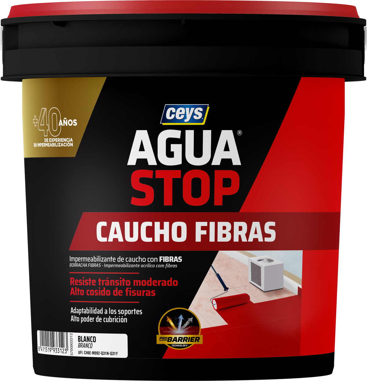 CEYS Aguastop Rubber Fibers Στεγανωτική Μεμβράνη με Ίνες Λευκό 1 kg