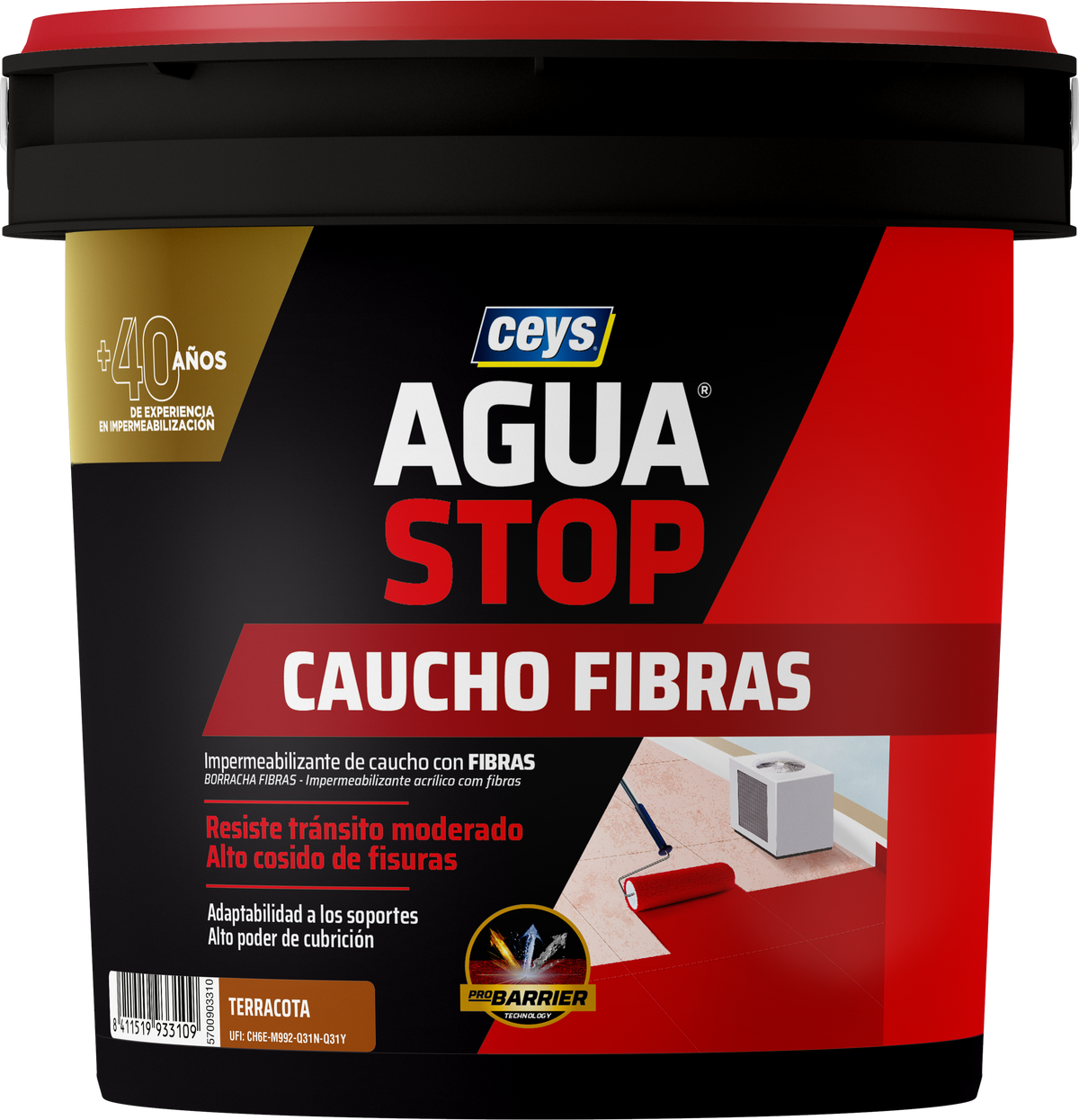 CEYS Aguastop Rubber Fibers Στεγανωτική Μεμβράνη με Ίνες Τερακότα 1 kg
