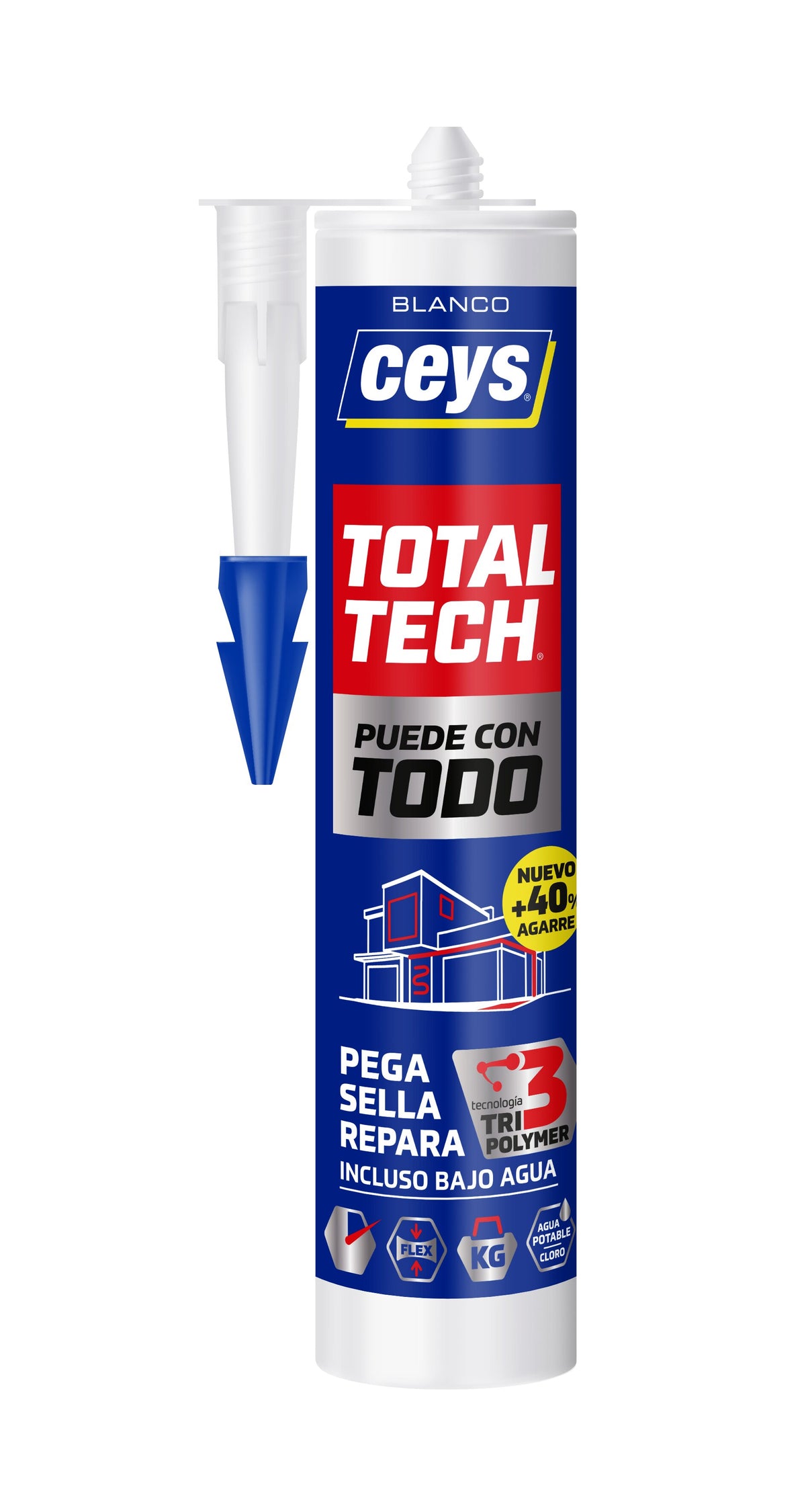 CEYS Total Tech Σφραγιστικό - Κόλλα Λευκό 290 ml Φύσιγγα