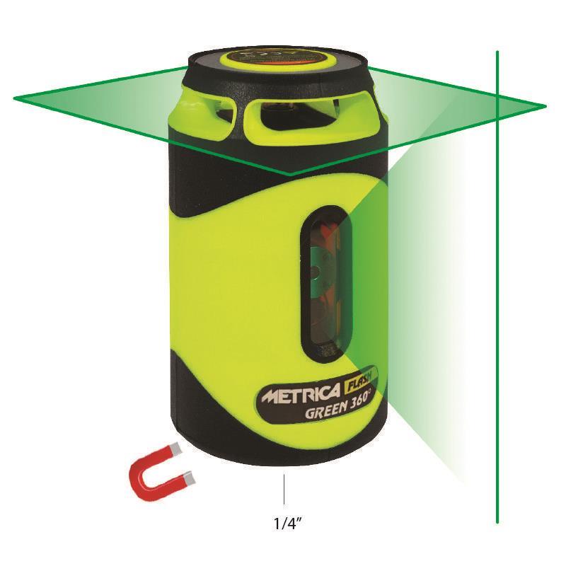 Αλφάδι laser FLASH GREEN 360° 40m