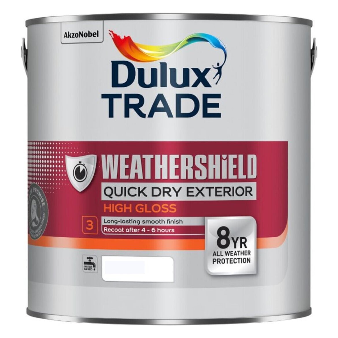 Dulux Trade Weathershield Quick Dry Exterior High Gloss Χρώμα εξωτερικής χρήσης