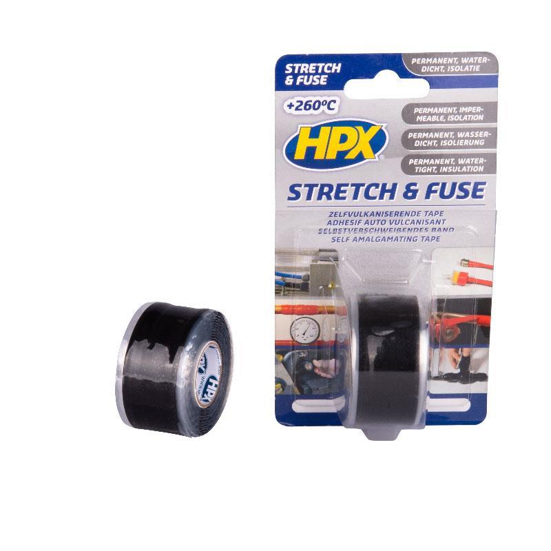 Ταινία stretch and fuse μαύρη 25mm×3m HPX