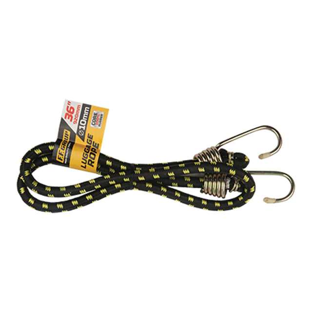 F.F. Group Χταπόδι Μονό Ø10mm x 36″(920mm) Μαύρο-Κίτρινο 39912