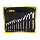 F.F. Group Γερμανικά κλειδιά, DIN 3110, σετ 12 τμχ