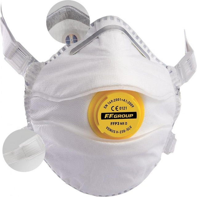 F.F. Group Μάσκα Σωματιδίων FFP3 με Βαλβίδα DM-303 V 36460