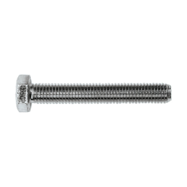F.F. Group Βίδα εξάγωνη γαλβανιζέ ολόπαση CR3+, DIN 933-8,8