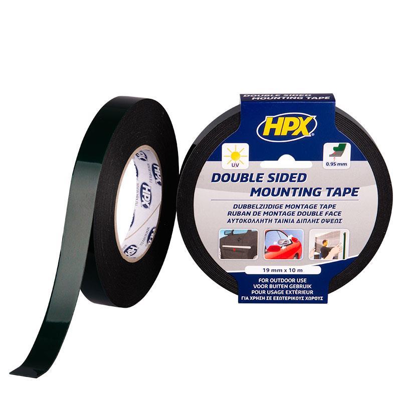 Ταινία διπλής όψεως αφρώδης μαύρη 19mm×10m HPX