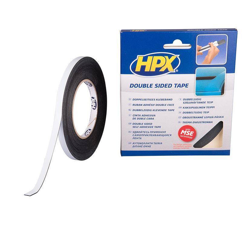 Ταινία διπλής όψεως auto μαύρη 12mm×10m HPX