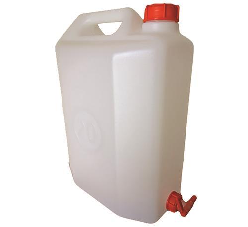 Μπιτόνι νερού λευκό με βρύση Νο10L DEURA