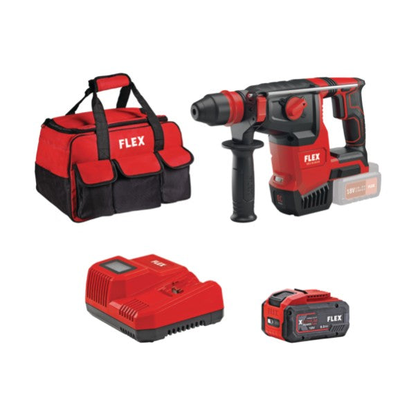 FLEX 18V FB3 Πιστολέτο περιστροφικό CHE-2-26-18.0-EC, SDS PLUS +(1x8,0Ah) +ταχυφορτιστής +τσάντα
