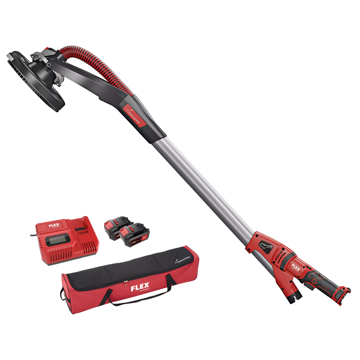 FLEX 18V Τριβείο τοίχου (καμηλοπάρδαλη) GE-MH-18.0-EC +MH-R + (2x5,0Ah) +φορτιστής +τσάντα